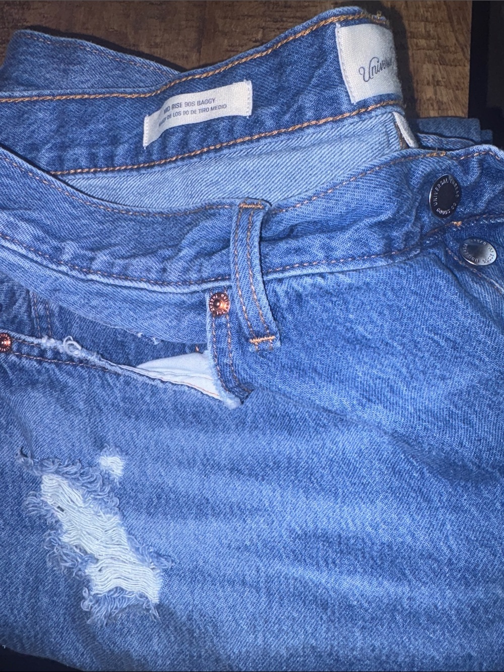 Universal Thread Denim Distressed Blue Jeans